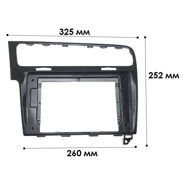 Переходная рамка Volkswagen Golf 7 2012-2021 (2973) 10.1"