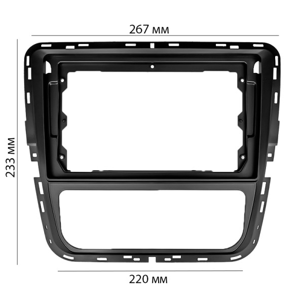 Переходная рамка Volkswagen Passat NMS 2011-2015 MC (6891) 9"