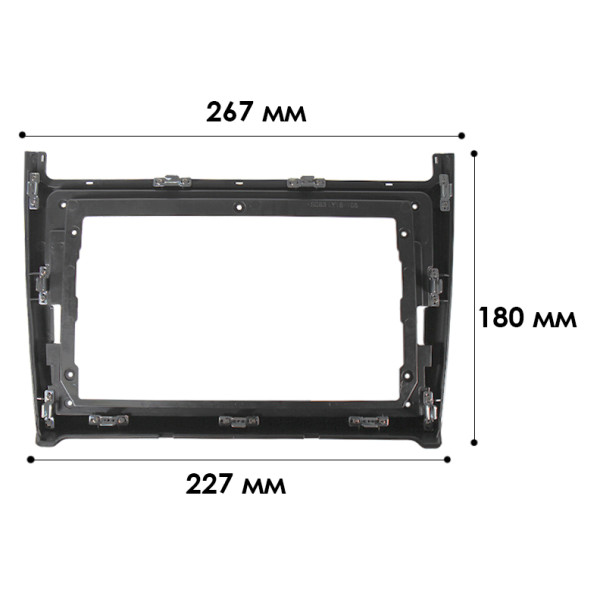 Переходная рамка Volkswagen Polo 2009-2020 (6465) 9"