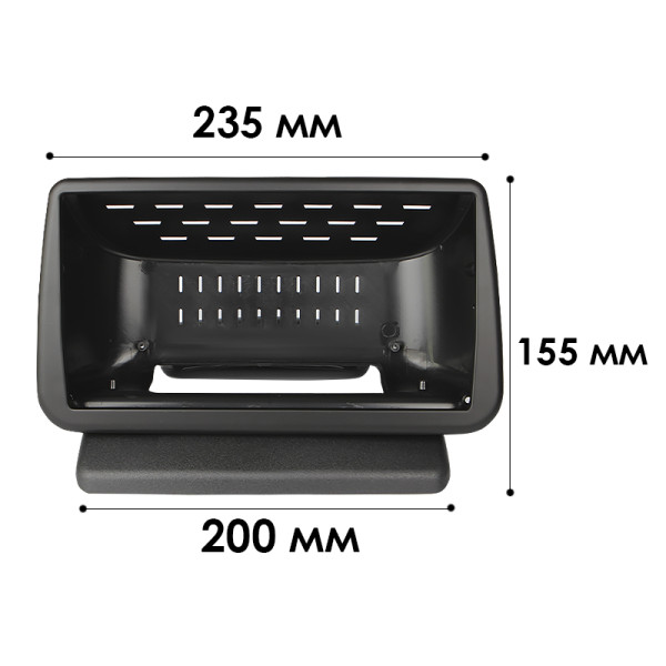 Переходной штатный комплект с проводкой HEVXM Nissan Note 2005-2013 9" + адаптер