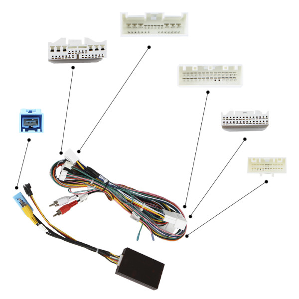 Переходной штатный комплект с проводкой Lexus RX270 RX350 RX450h III 2008-2015 9" (1234-302) + canbus