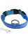 Светодиодный LED ошейник USB светящийся для собак и котов Blue M