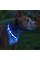 Светодиодный LED ошейник USB светящийся для собак и котов Blue M