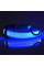 Светодиодный LED ошейник USB светящийся для собак и котов Blue M