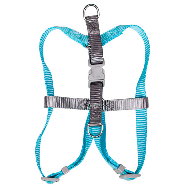 Шлея для собак или кошек с поводком Taotaopets 171120 Blue M (1.5 cm)