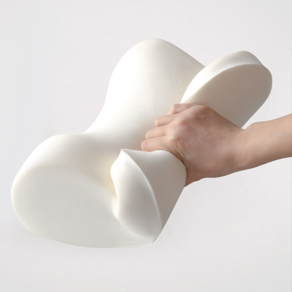 Универсальная автомобильная подушка-подголовник AweSome под шею с эффектом памяти ортопедическая Gray