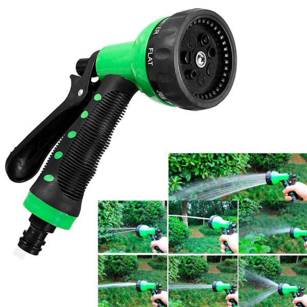 Набор поливочный шланг BlueBird BB-1208 на катушке пистолет с распылителем 7-ми режимный 7,5 м