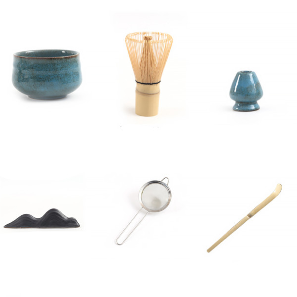 Набор Mavanto 5424 для приготовления чая матча 7 предметов Blue