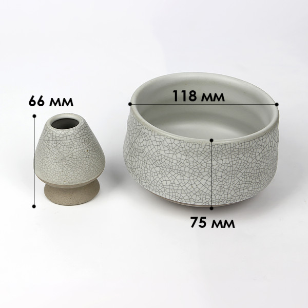 Набор Mavanto 5456 для приготовления чая матча 7 предметов Gray