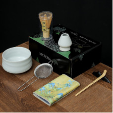 Набор Mavanto 5456 для приготовления чая матча 7 предметов White