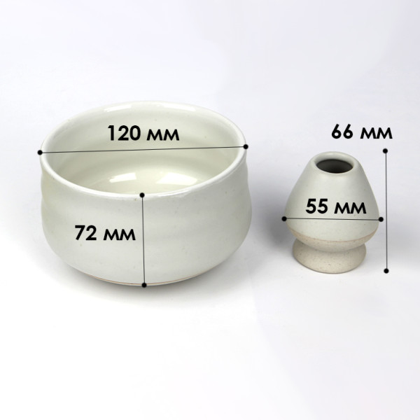 Набор Mavanto 5456 для приготовления чая матча 7 предметов White