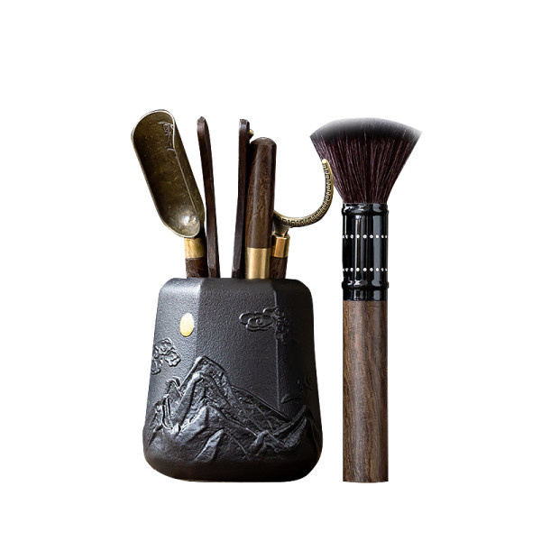 Набор инструментов XKXTJ020 для чайной церемонии 5 предметов нож для пуэра кисточка лопатка держатель щипцы Ваншань