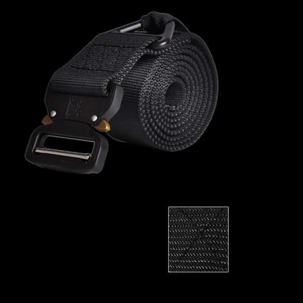 Ремень тактический нейлоновый Han-Wild с пряжкой Cobra 3,8 см Black