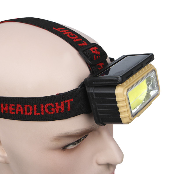 Налобный фонарь X-Balog BL-LY-807 фонарик с солнечной батареей