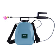 Электрический опрыскиватель KLC-12PWQ 12 литров садовый аккумуляторный ранцевый для сада огорода деревьев Blue