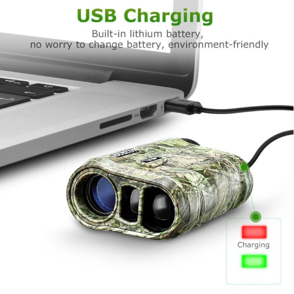 Професійний водонепроникний лазерний далекомір Boblov NK-1000 з вимірюванням кута та швидкості, дальність до 1000 метрів.