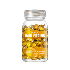 Витаминные капсулы для волос Sevich Hair Vitamin с женьшенем и экстрактом меда для питания ломких волос 30 шт оранжевые
