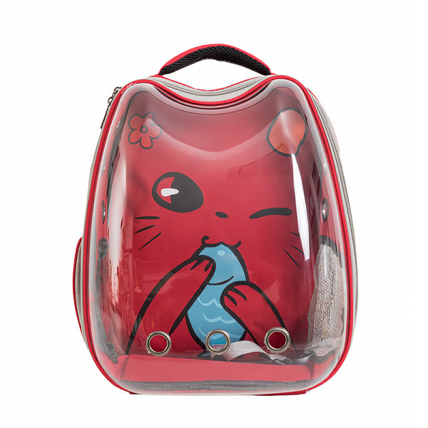 Рюкзак-переноска для кошек Taotaopets 2024 Panoramic Cats 36*26*48 cm Red