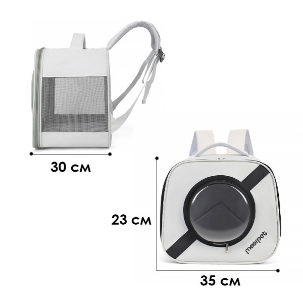 Рюкзак-переноска для кошек Taotaopets 241109 Window Black