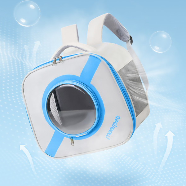 Рюкзак-переноска для кошек Taotaopets 241109 Window Blue