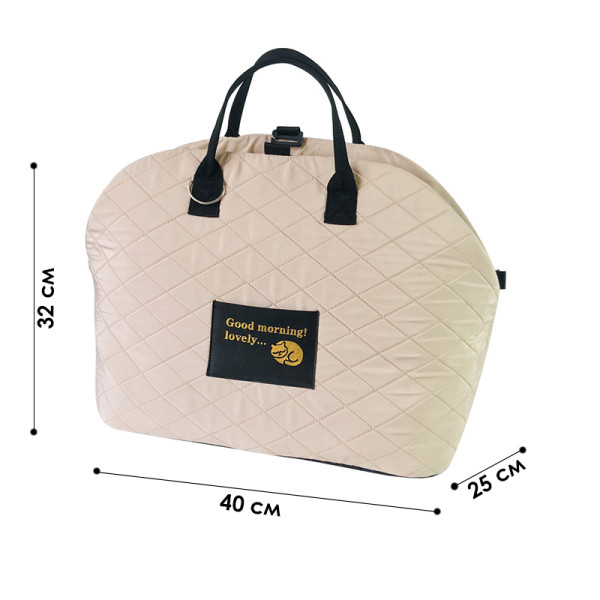 Сумка-переноска для животных S82 для собак и кошек автомобильная портативная Beige