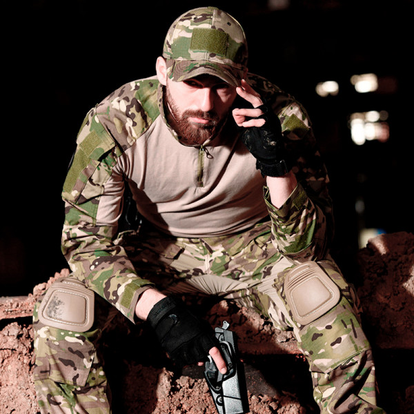 Тактическая рубашка убокс Han-Wild 001 Camouflage CP 4XL