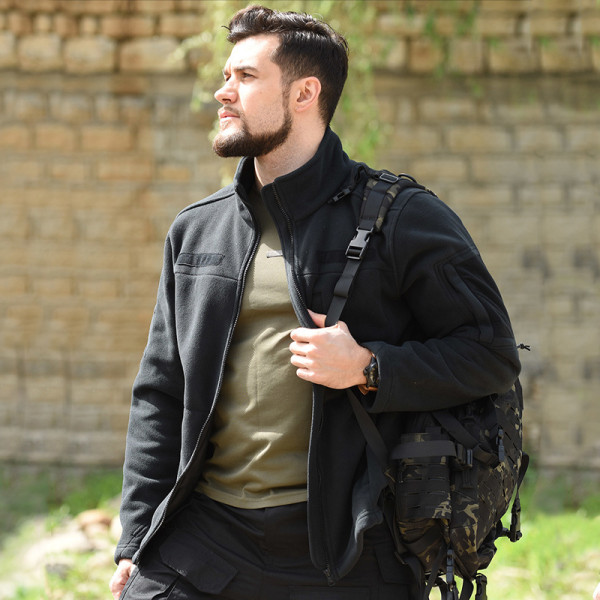 Тактическая флисовая толстовка Han-Wild HW012 Black M