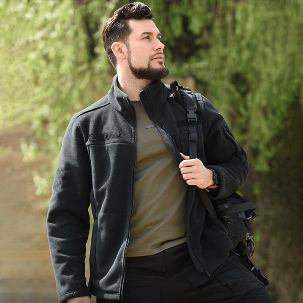 Тактическая флисовая толстовка Han-Wild HW012 Black S