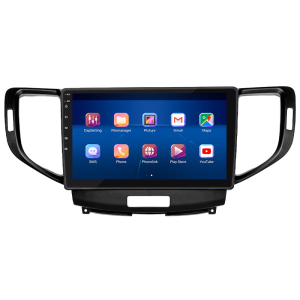 Штатная магнитола Lesko для Acura TSX II 2008-2014 экран 9" 4/64Gb 4G Wi-Fi GPS Top