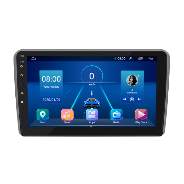 Штатная магнитола Lesko для Audi A3 II (8P) Рестайлинг 1 2004-2008 экран 9" 2/32Gb 4G Wi-Fi GPS Top