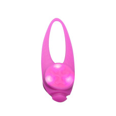 Led брелок-клипса мигающий с адресником для собак на ошейник Pink
