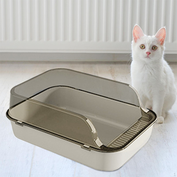 Туалет для кошек с лопаткой Taotaopets 221120 40*28*16 cm Beige