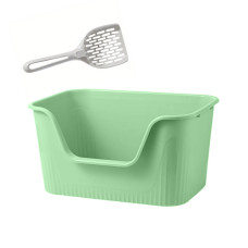 Туалет лоток для кошек с лопаткой Taotaopets 262207 Green