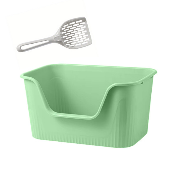 Туалет лоток для кошек с лопаткой Taotaopets 262207 Green