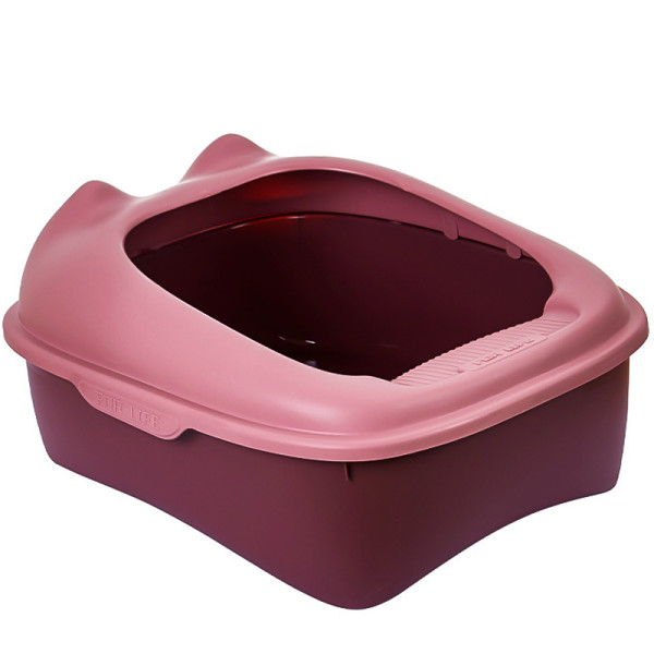 Туалет для кошек с лопаткой Taotaopets 268802 лоток для котов 40*30*18,5 cm Pink