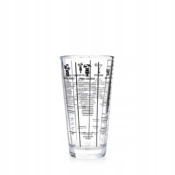 Шейкер для коктейлей KM-40G стеклянный 400 мл Gold