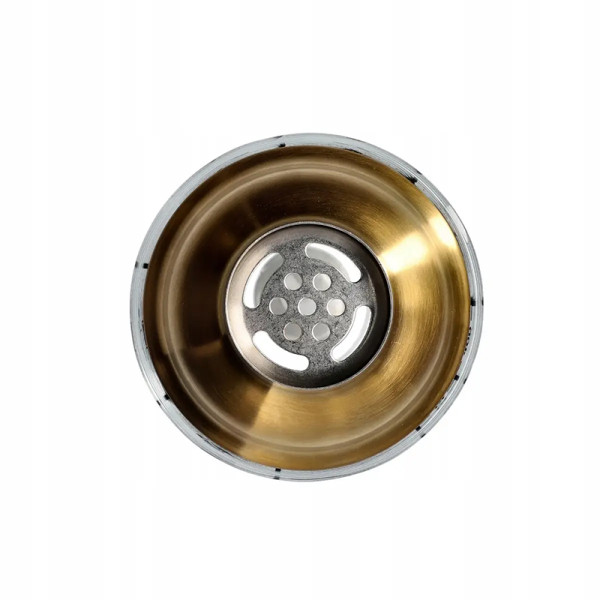 Шейкер для коктейлей KM-40G стеклянный 400 мл Gold