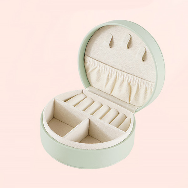 Органайзер сумочка Casegrace SP-01278 для украшений и ювелирных изделий с ручкой 10*9*4,5 см Green