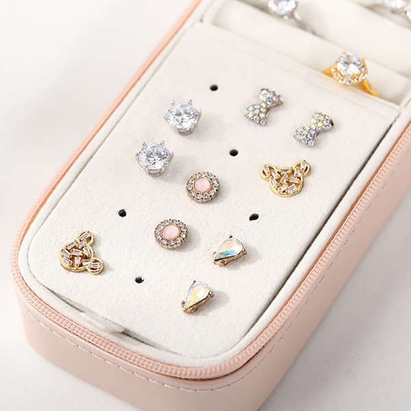 Шкатулка Casegrace SP-01185 для украшений и ювелирных изделий портативная 15*6,5*4,8 см Pink