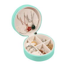 Шкатулка Casegrace SP-1257 для украшений и ювелирных изделий портативная круглая 11*11*5 см Turquoise