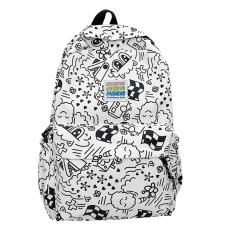 Рюкзак подростковый 5154 с рисунками 20-35 л Black