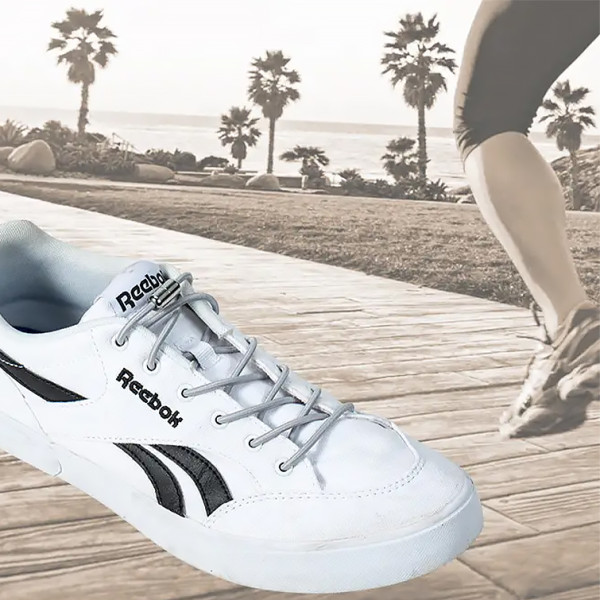 Эластичные шнурки для обуви с металлическими капсульными пряжками